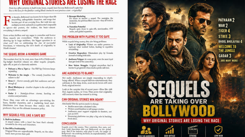 Sequels Are Taking Over Bollywood: Why Original Stories Are Losing the Race