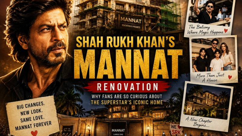 🏠 Shah Rukh Khan’s Mannat Renovation: Why Fans Are So Curious About the Superstar’s Iconic Home